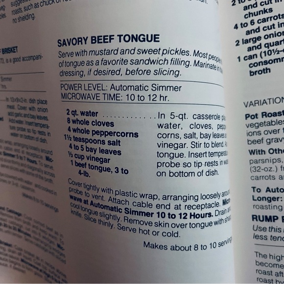 General Electric Microwave Guide and Cookbook - Picture 10 of 15